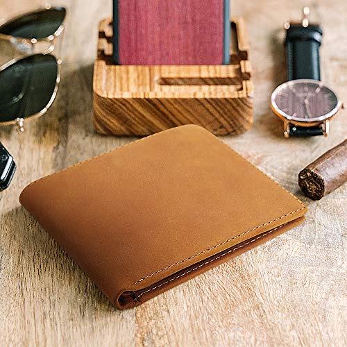 Kenon-Personalized-Leather-Wallet-To-My-Man-Engraved-RFID-Blocking-Bifold-Stylish-Brown-Wallet-For-Man-Valentines-Day-Birthday-Christmas-Gifts