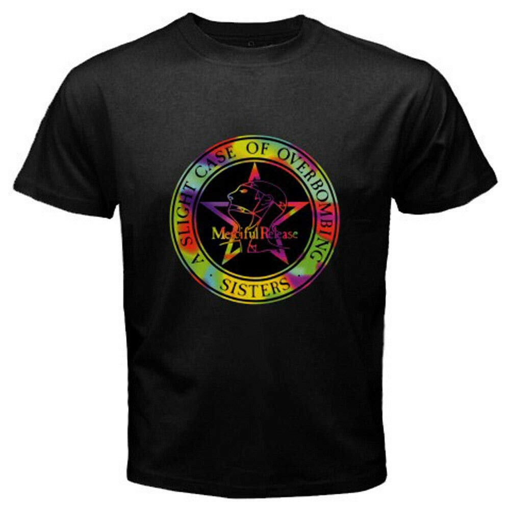 Haoren Men's Black Sisters Of Mercy Greatest Hits Logo T-Shirt Size S M L Xl 2XL 3Xl 3XL