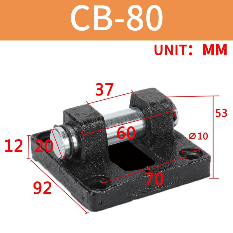 Image of SC Cylinder CB Series Double Ear Link Base Mounting Bracket, Universal Standard Accessory for Pneumatic Cylinders (CB80)