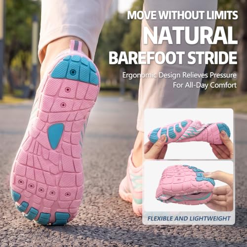 Image of ELETON Barefoot Shoes Women Men Hiking Water Shoes Wide Toe Box Zero Drop
