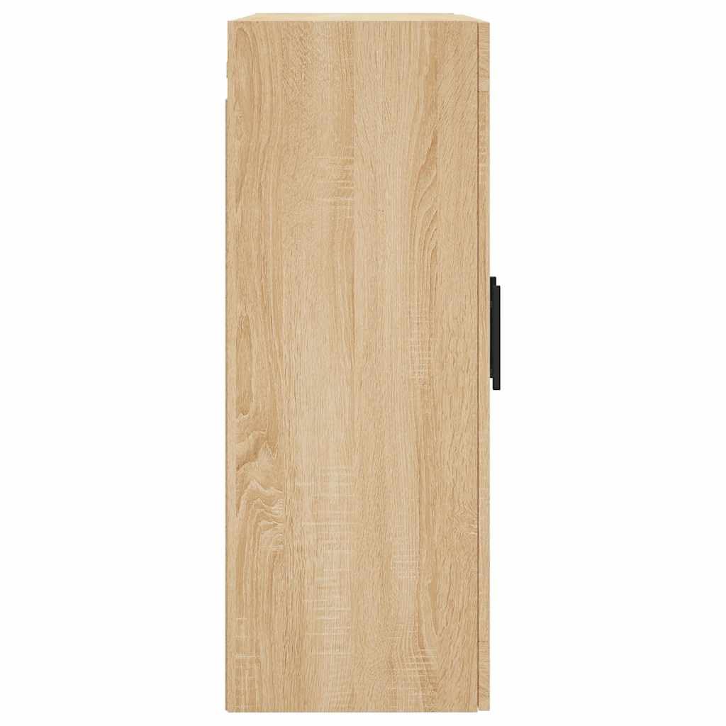 vidaXL Armoire Murale, Placard Suspendu avec Rangement, Meuble Flottant de Salon Bureau Chambre, Moderne, Chêne Sonoma Bois d'Ingénierie