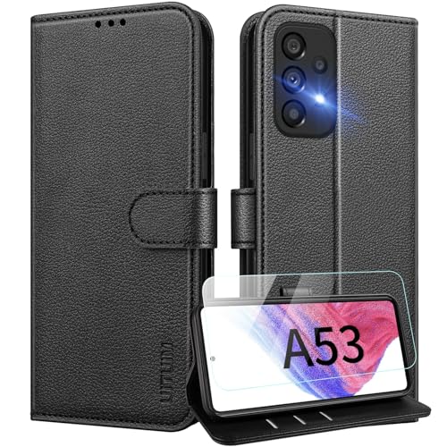 UITUIM Coque pour Samsung Galaxy A53 5G Coque Etui Portefeuille Cuir avec Verre Trempé Protection...