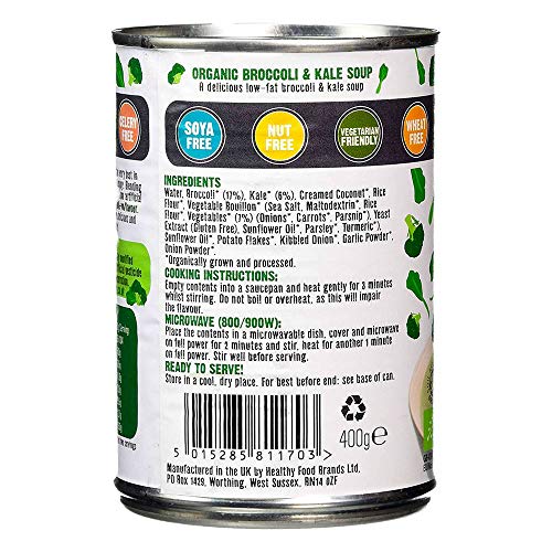 Free & Easy Organic Broccoli Kale Soup, 400 GR image 5