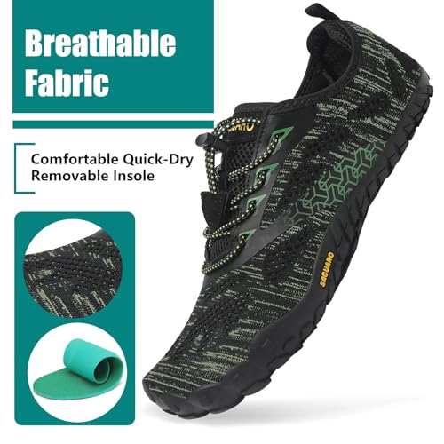 Image of SAGUARO Womens Mens Barefoot Shoes Minimalist Trail Runner Wide Toe Box Zero Drop Outdoor Cross Training Shoe
