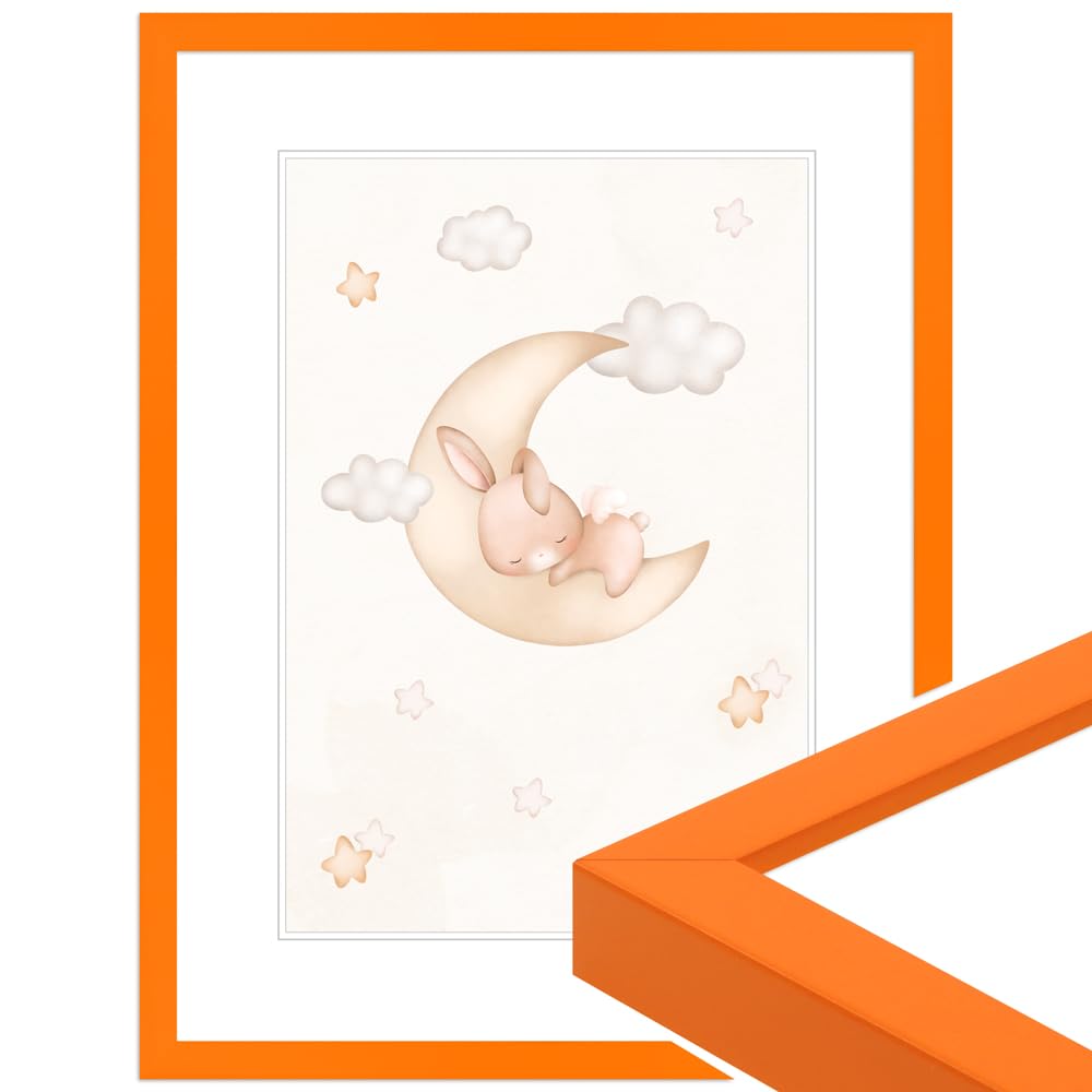 Wandstyle Orange H950 Children's Room Picture Frame 20 X 28 Cm Modern Wooden Frame Made In Germany
