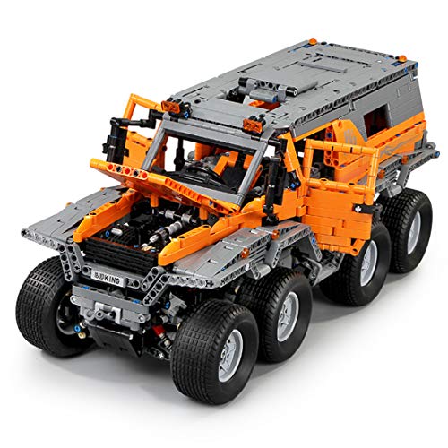 DXX Technik Bausteine Sibirien Off-Road Fahrzeug, 2578Teile 1:8 2.4G 8x8 Fernbedienung Geländewagen mit 8 Motoren… – Bild 4