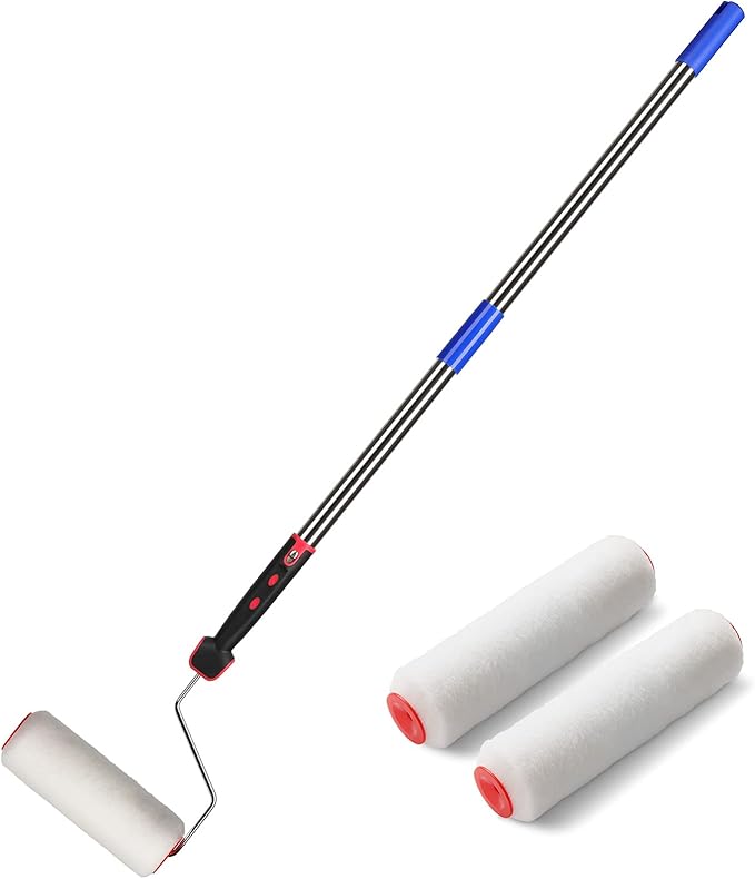 6FT Paint Roller Brush kit, MultiFunction Paint Roller kit with House
