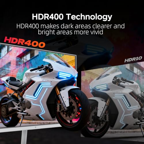 Image of KTC 24 Inch 240Hz Gaming Monitor, FHD 1080p PC Computer Monitor with Fast IPS Panel, 1ms Adaptive Sync, HDR400, 116% sRGB, HDMI /DP /USB2.0 Port, Tilt Adjustment, VESA, Eye Care, White, H24F7