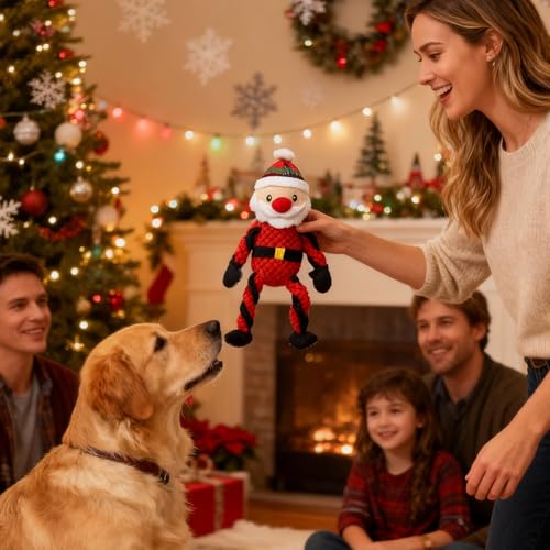 Juguete Mordible Sonoro Santa Claus para Perros miniatura 4