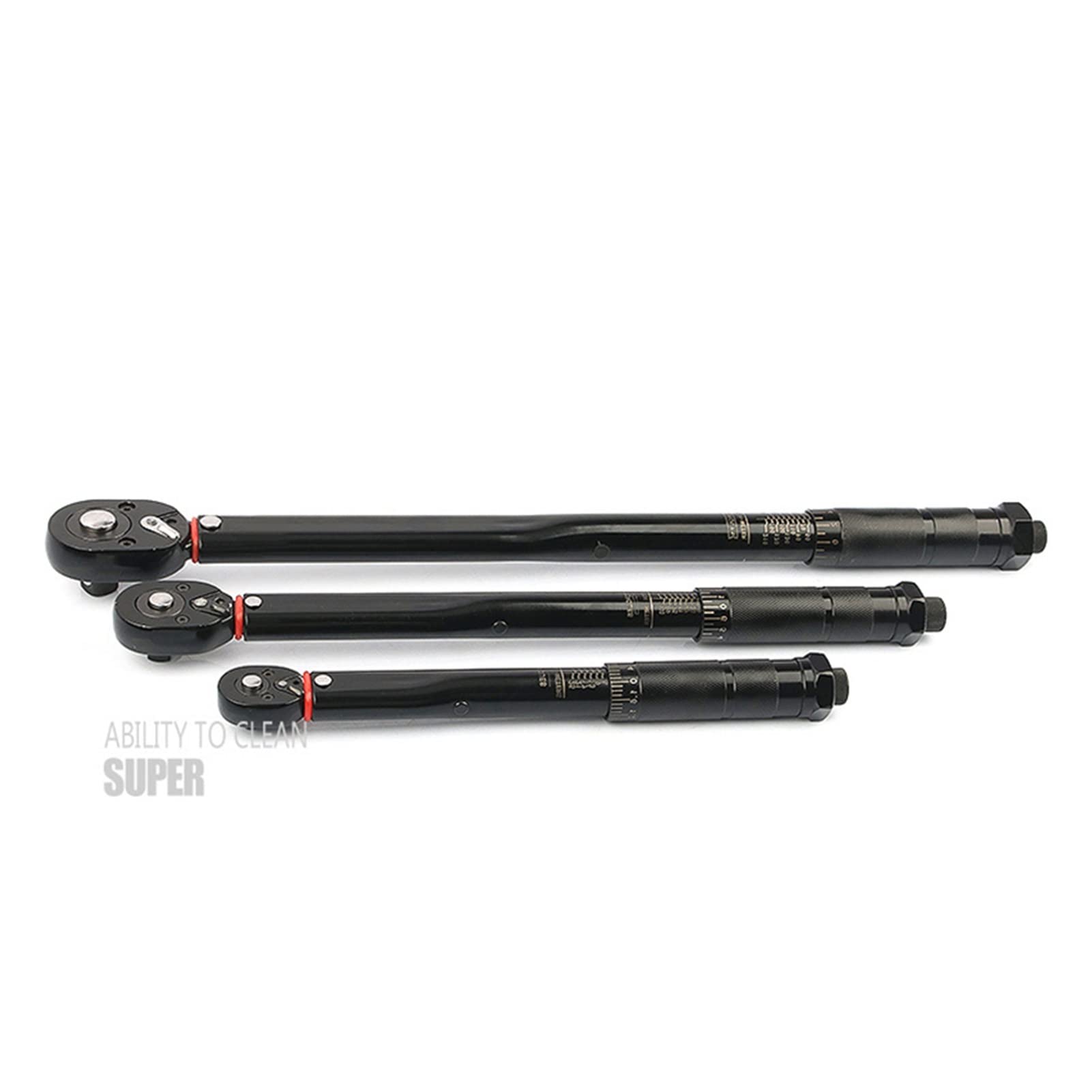 Klucz dynamometryczny, 1/4 3/8 1/2 Torque Preset Torque Wrench Drive Tool 5-210 nm Pozytywny ujemny dwukierunkowy klucz regulacji(Three-eighths Inch)