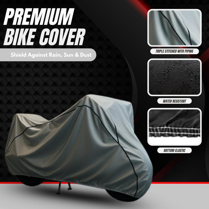Image of Custom Fit Waterproof Bike Cover for Meteor 350 | Protection from UV Rays, Dust, Rust, Heat