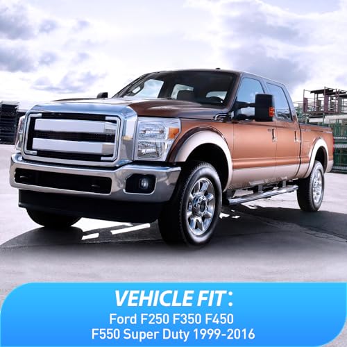Image of Nilight Tape-On Window Visors for Ford F250 Crew Cab 1999-2016, 4PCS