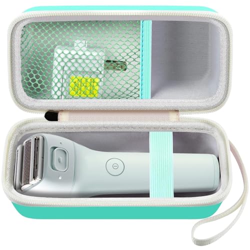 Image of Case Compatible with Panasonic ES-AWL8AV /ES-AWL6AG /ES-WL60-G Electric Shaver for Women Cordless 3 Blade Razor Pop-Up Trimmer Close Curves. Ladies Shave Razors Holder Fits for Charger -Green (Box Only)