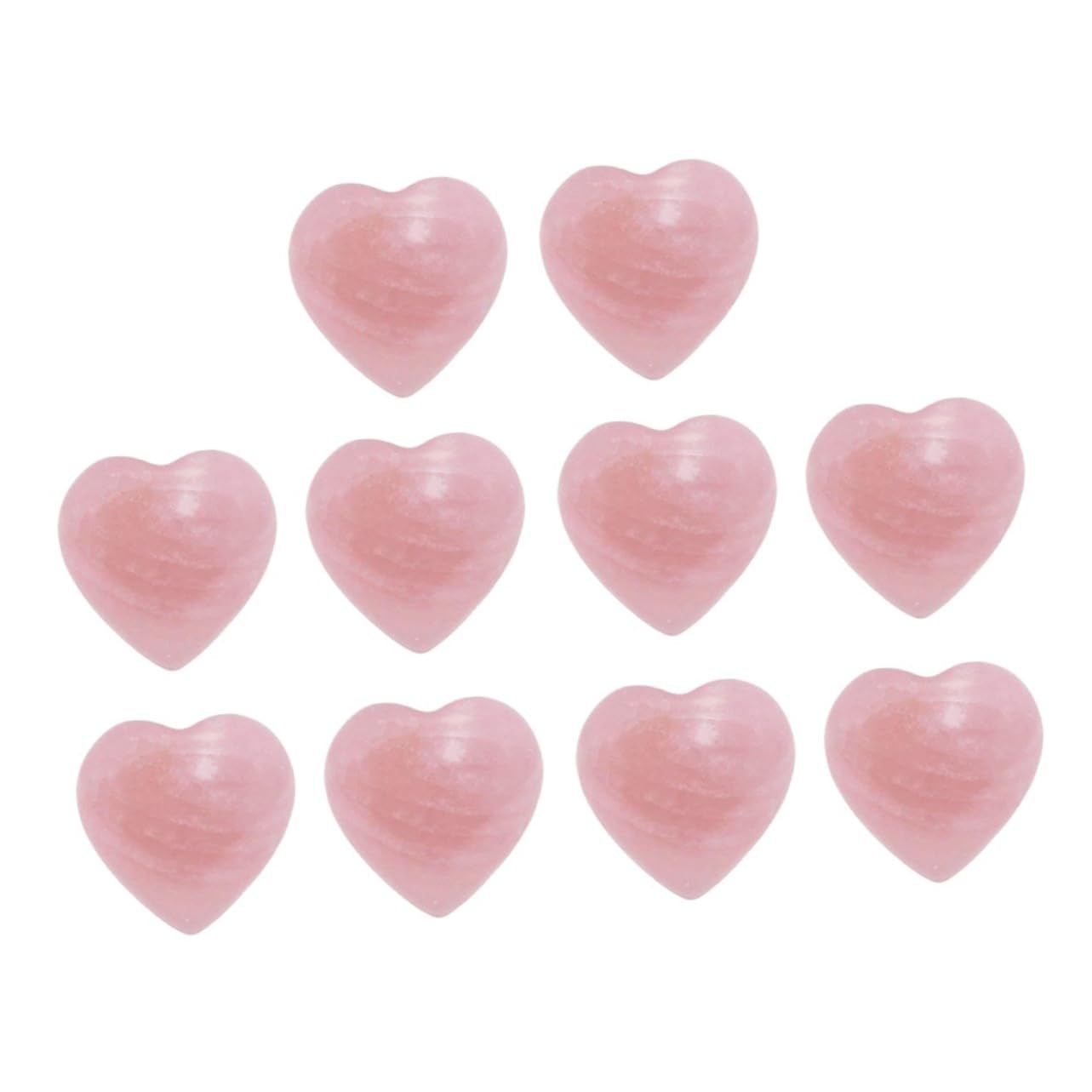 Lurrose 20stücke Herz Ornamente Aus Kristall Liebe Form Von Deko Für Hochzeiten Zuhause Und Partys Rosa