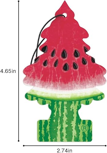 Miniatura 42 de Little Trees - Ambientador de árbol colgante que proporciona un aroma de larga duración para auto u hogar. Aroma Leather, 4 paquetes de 6