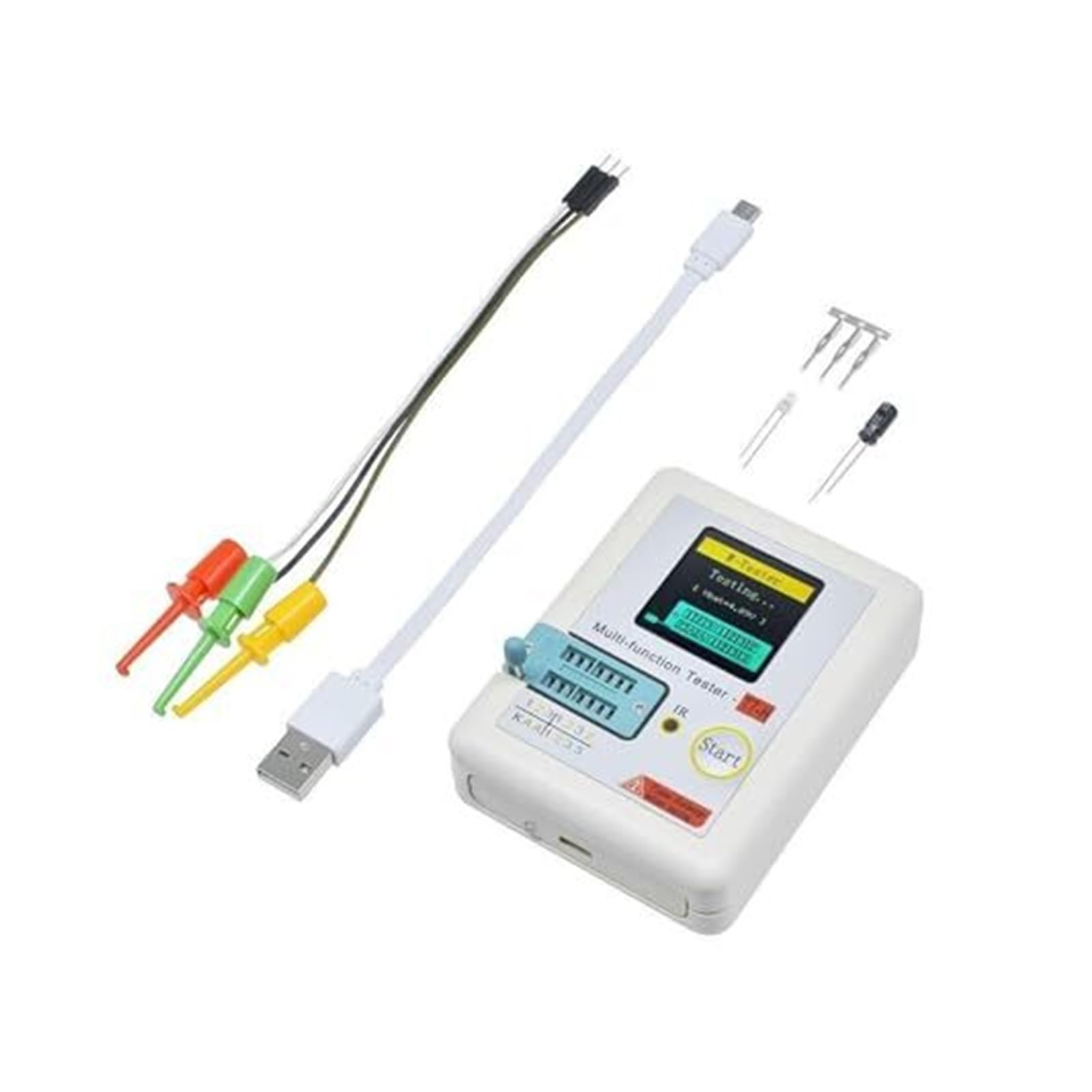 LCR T7 H Tester tranzystorowy Dioda TFT Trioda Miernik pojemności z interfejsem ładowania USB(TC-T7-H)