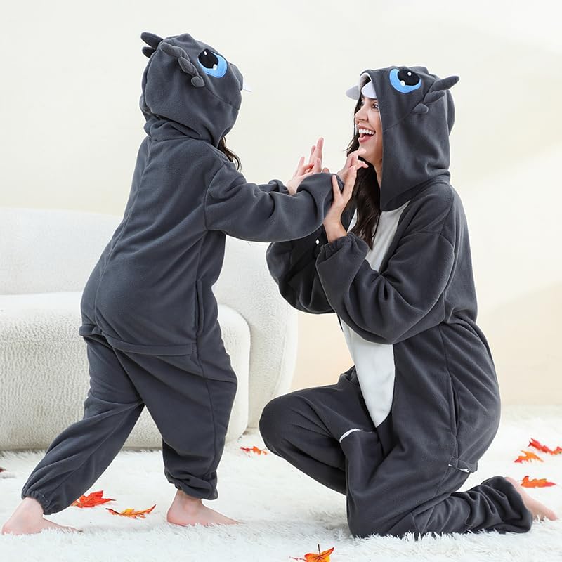Adult animal onesie sleepwear, cosplay onesie costume, one piece sleepwear, Christmas Halloween costume - Image 6