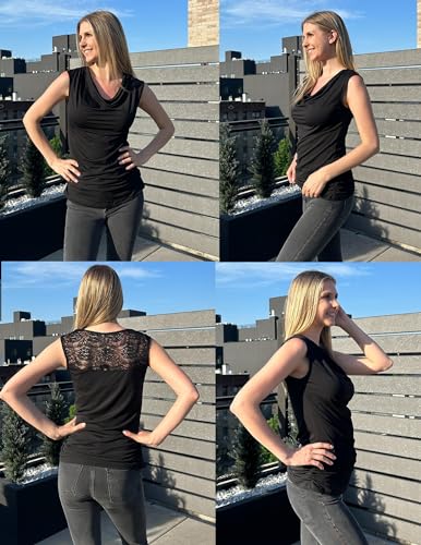 Zeagoo Tank Top for Women Trendy Going Out Tops Sleeveless Shirts Ruched Business Casual Basic Tunic Tops3