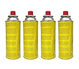 Campata Cartuchos de gas para camping, quemador de soldadura (4 cartuchos)