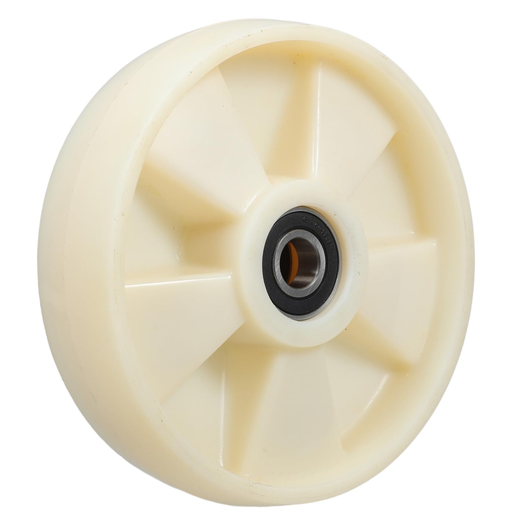 Auslaufrollen für Hubwagen aus Nylon 200x50 Mm mit 47mm Achse und Kugellager für Lager und Logistikzentren Inklusive Drehfunktion und Sanfter Rotation
