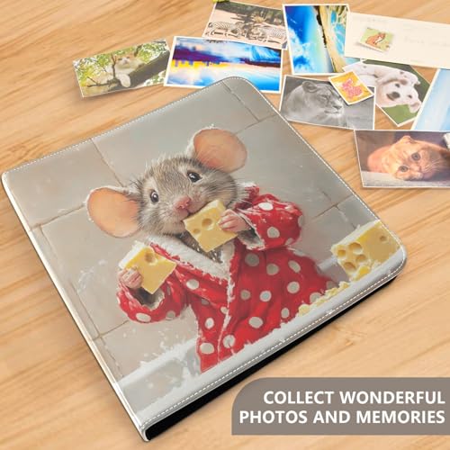 Photo Album Self Adhesive DIY Scrapbook Album Bathrobe Mouse 3 Ring Binders Photo Book 40 Pages 8x10 for Memory miniatura 5