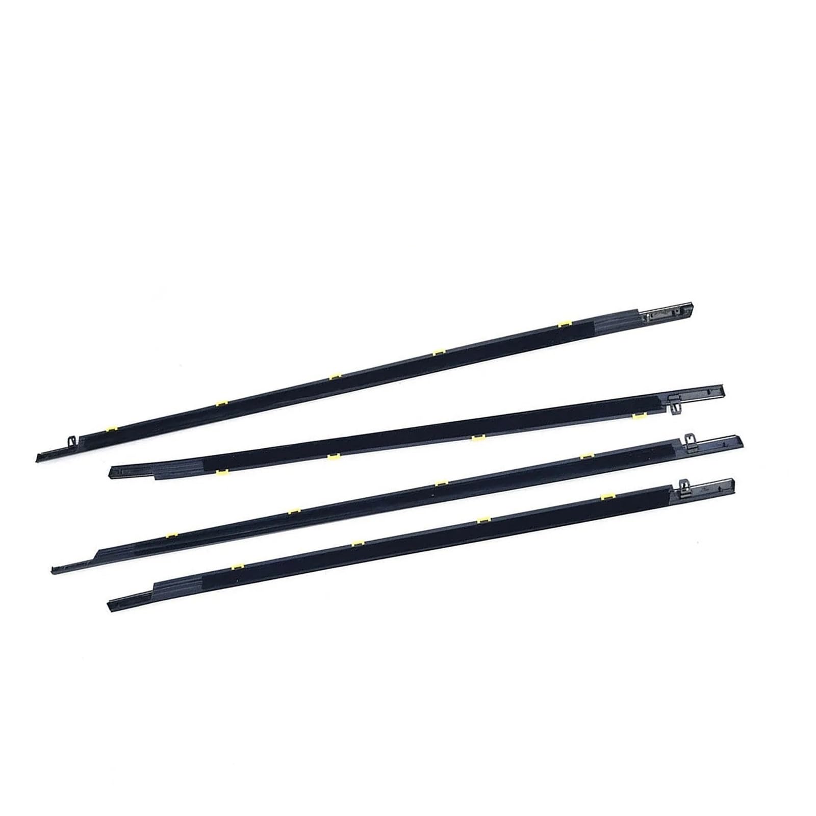 Watjcse For Honda Crv 17-22 4Pcs Car Window Weatherstrip Side Door Glass Window Sealing Strip Weather Strip Moulding Trim Compatible With Honda Crv 2007-2022
