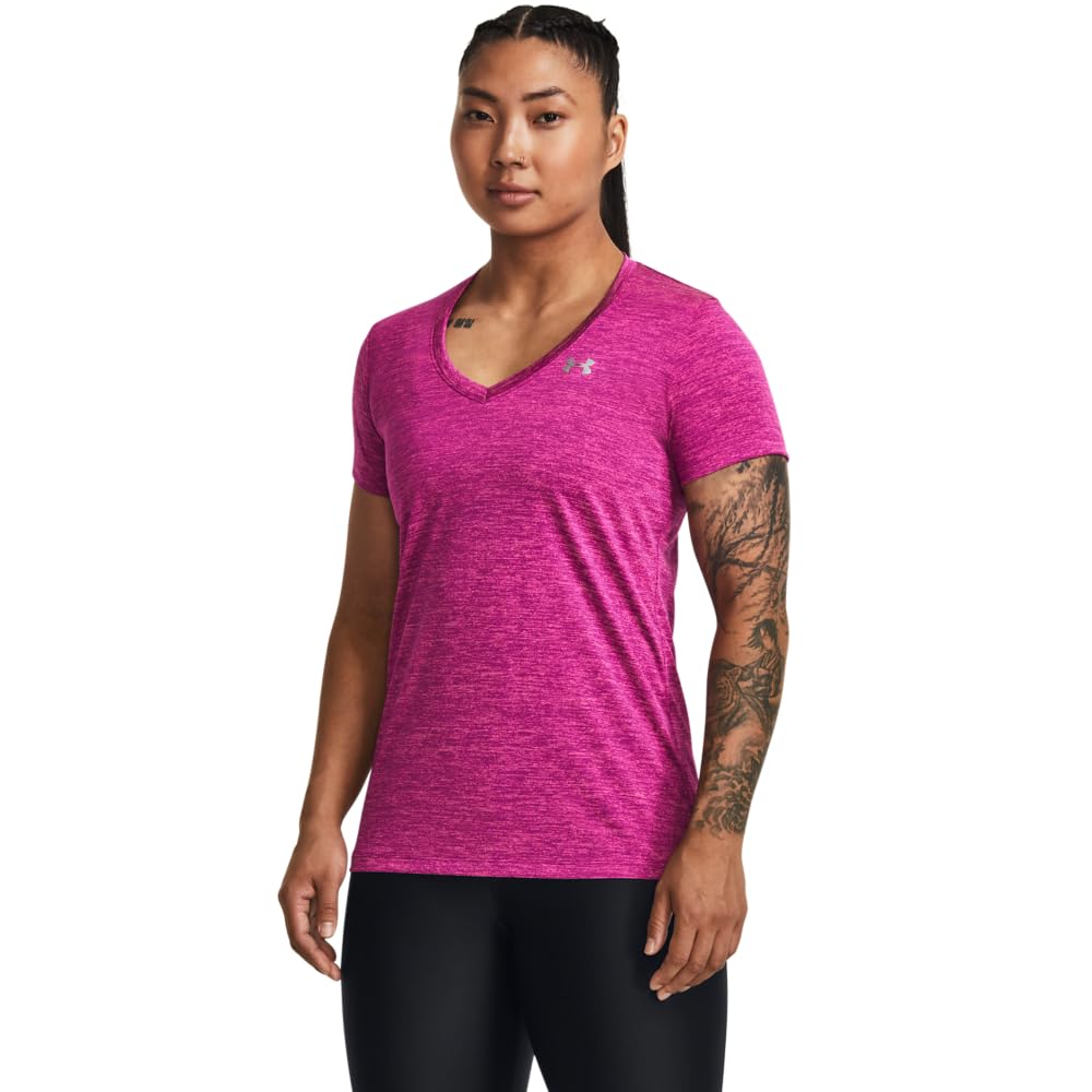 Under Armour Women's UA Tech™ Twist V-Neck Short Sleeve Tech SSV- Twist Mujer (Pack de 1) — view 32