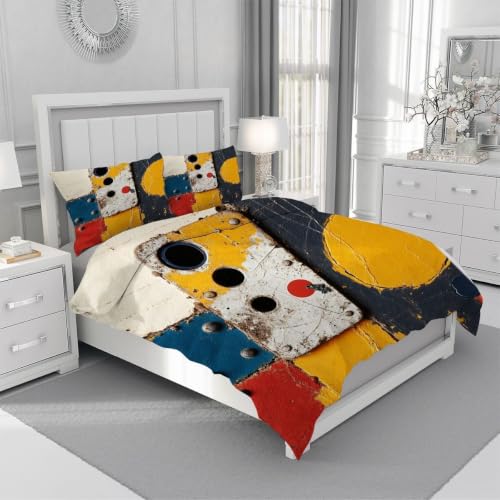 Housse de Couette 90x190 Graffitis Colorés Lit Enfant - 5