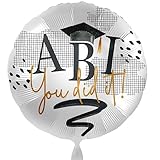 Folienballon Abitur Abi - You did it - Geschenk Abiturienten Ballon Made in EU Luftballon zum Abi Helium geeignet