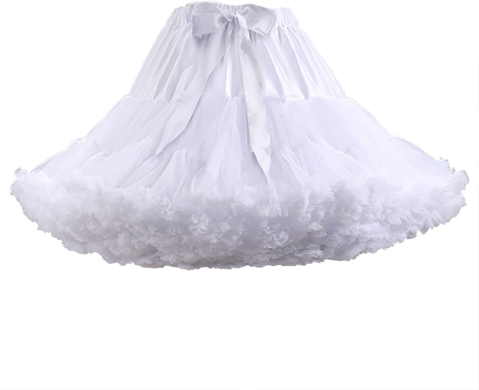 Women's Petticoat Skirts Chiffon Tulle Skirts Underskirt Tutu Ballet Dress Puffy Crinoline