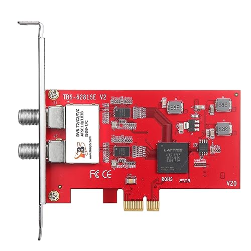 TBS6281 Scheda PCIe ricevitore TV DVB-T2/T Dual Tuner,TBS6281 Scheda PCIe ricevitore TV DVB-T2/T Dual Tuner, updated version of TBS6280.