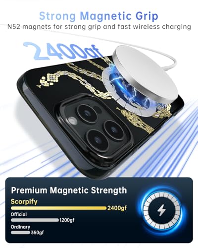 Coque iPhone 16 Pro Max MagSafe design serpents premium