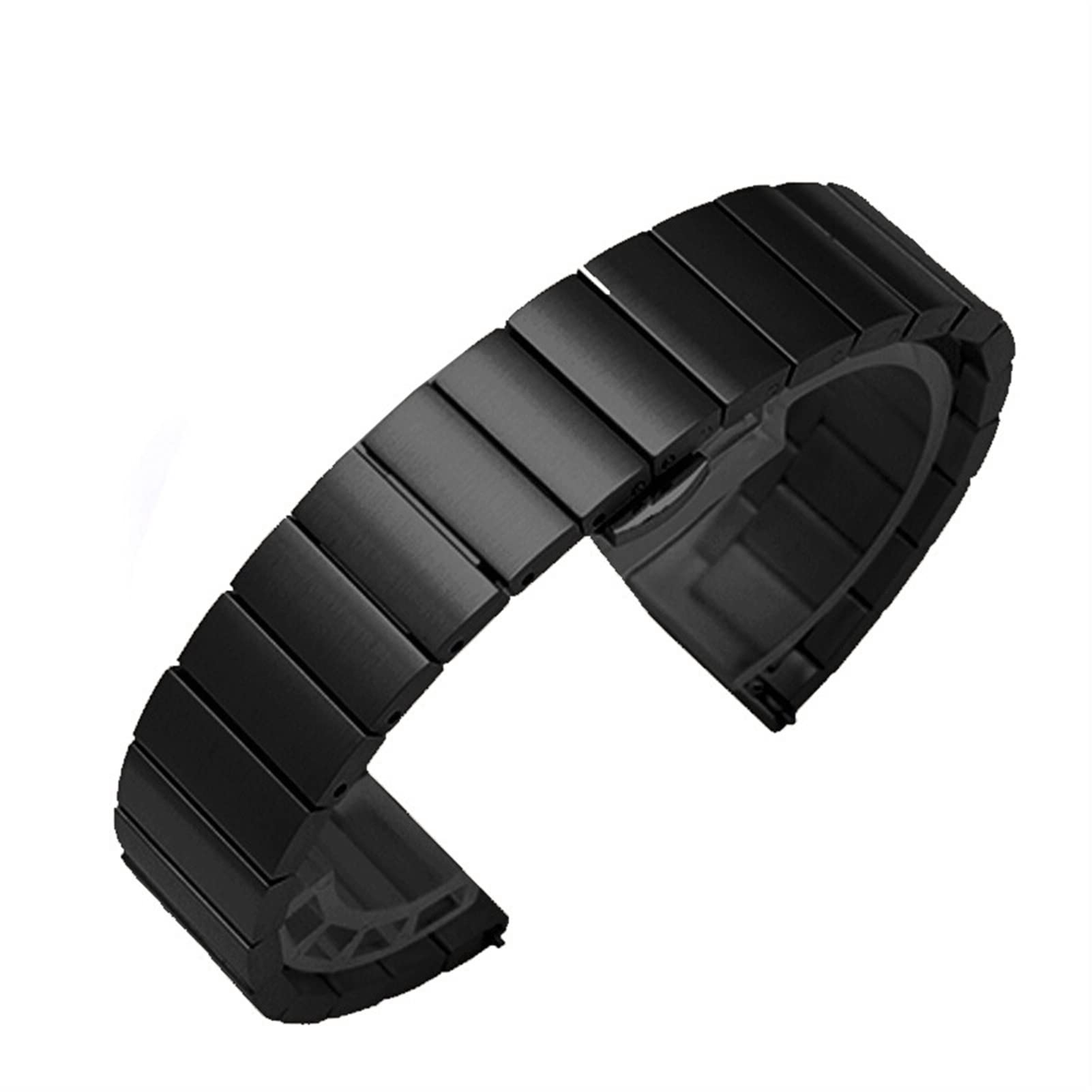 Pasek do zegarka ze stali nierdzewnej 16mm18mm 20mm 22mm metalowy pasek do zegarka dla kobiet męskie paski do wymiany zegarków (zwart 16mm)