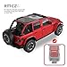 RT-TCZ for Jeep JK Sunshade Mesh Shade Top Cover, JKU American Flag Bikini Top for Jeep Wrangler JK JKU 2007-2017 4 Door