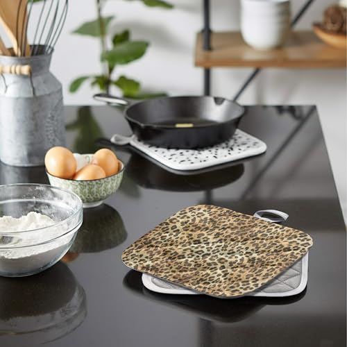 Agarrador de cocina de tela marca 3dRose con diseño cuadrado de 8 x 8 cm 5