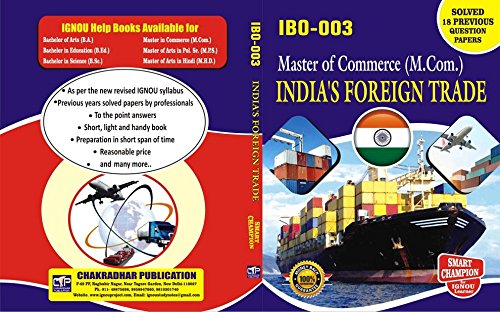 Buy India's Foreign Trade (IBO-03) (In English) For IGNOU exam (M.COM ...