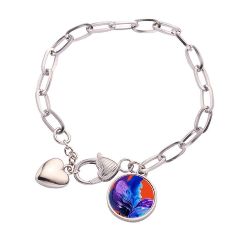 Twin Flames Surround Holi Day Heart Chain Bracelet Jewelry Charm Fashion