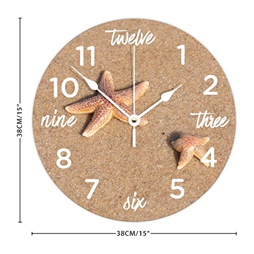 Horloge murale en bois de qualité supérieure sans tic-tac - 3