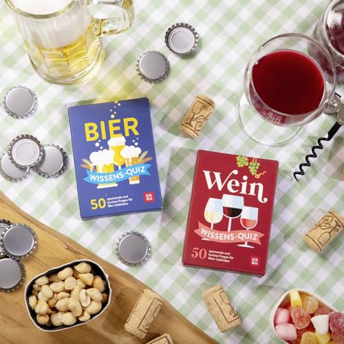 Bier Wissens-Quiz: 50 spannende und kuriose Fragen für Bier-Liebhaber | Partyspiel und originelles Geschenk für Bier-Fans | Ratequiz im Spielkartenformat