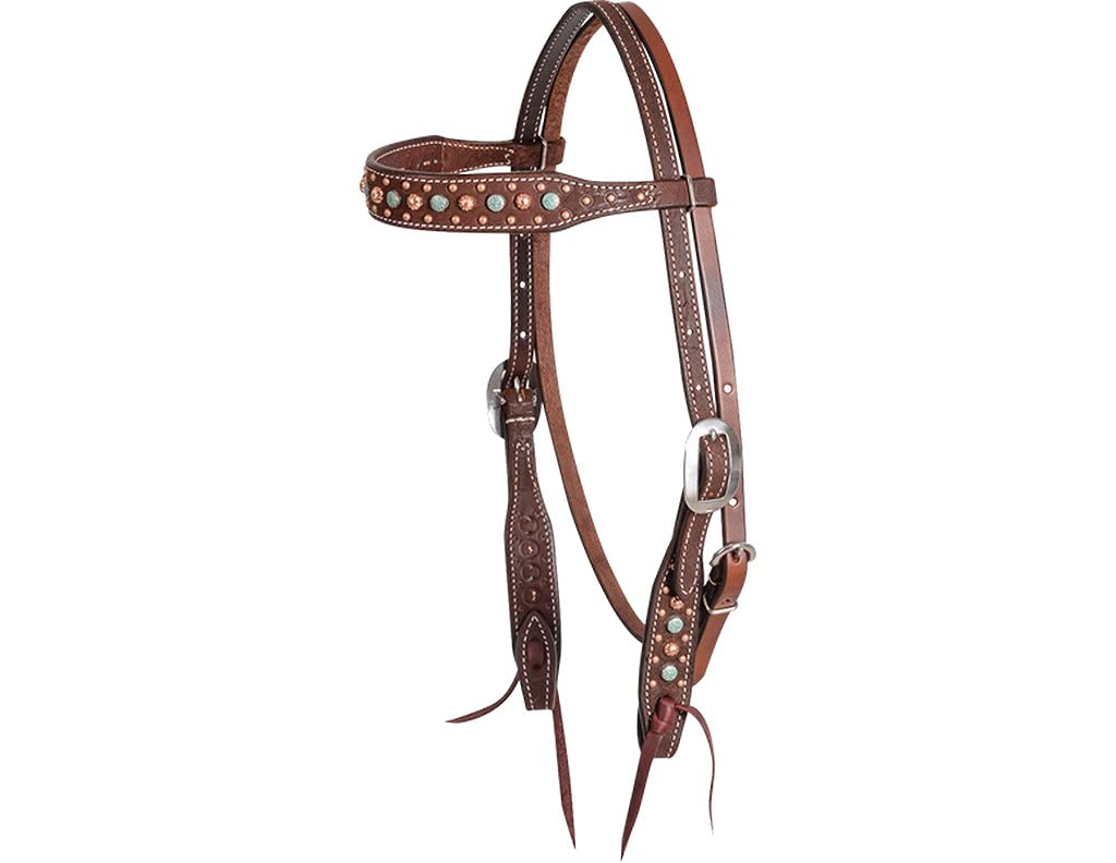 Martin SaddleryHeadstall Browband Floral Spots Bit Ties HB21EFS