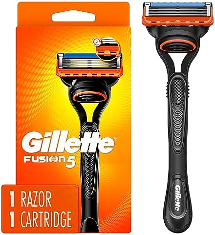 Gillette Fusion5 Razor for Men, Handle + 1 Razor Blade Refill