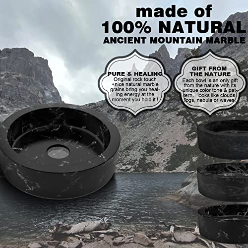 Incense Holder For Sticks - Sage Smudge Kit Incense Burner Holder 2023 Upgraded Natural Marble Backflow Incense Burner For Palo Santo White Sage Bundle With Incense Sticks As Gift (Black Gray) #TOP1