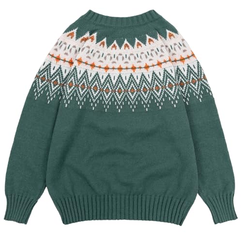 Image of Women's Funny Fall Winter Animal Floral Christmas Tree Long Sleeve Button Knit Cardigan Sweater