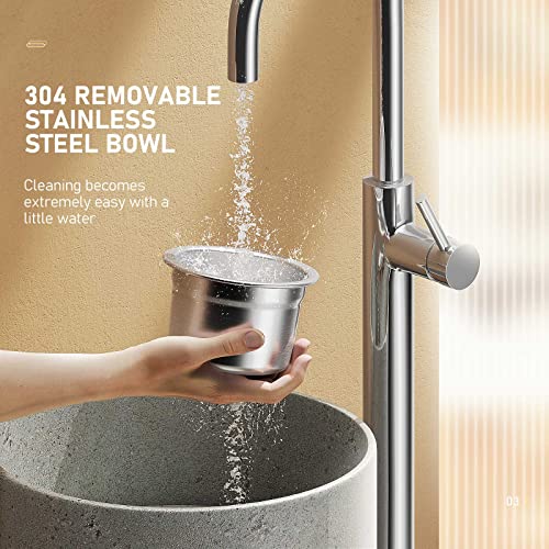 Coffee Grinder Electric With 2 Removable Stainless Steel Bowls, 200W Coffee Spice Grinder Electric, Coffee Bean Grinder With One-Touch Button For Coffee, Grain, Spice, Brown, 60G, (Md-8300A) #TOP2