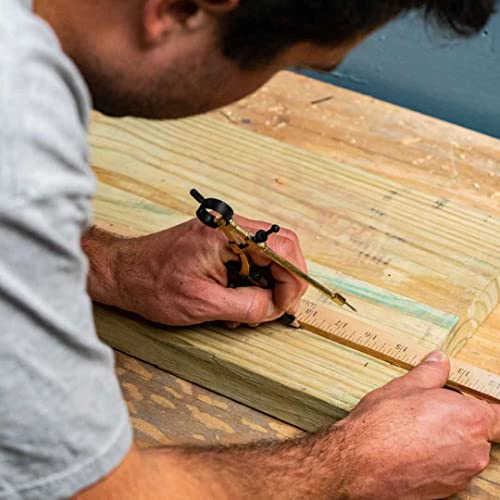 General Tools 842 Bússola de lápis de precisão, inclui lápis, amarelo, 1 unidade (pacote com 1)