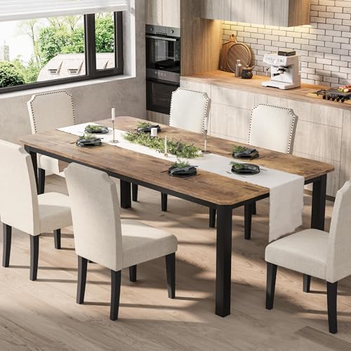 Garvee 78.7″ Dining Table for 8-10 People for...