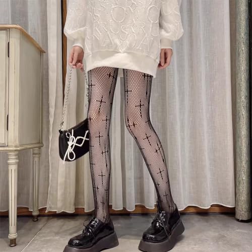 Image of Women Sexy Fishnet Stockings Lace Stockings Black Fish Net Tights Pantyhose Sexy Fishnet Tights