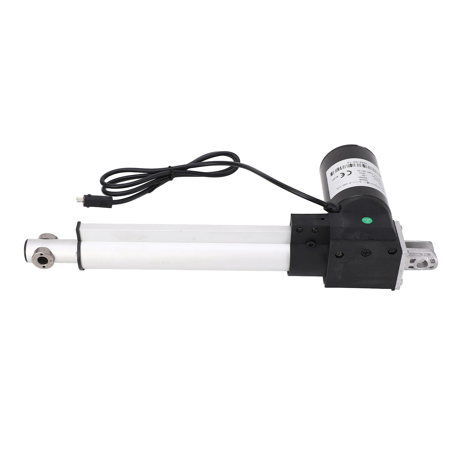 YWBL-WH Actuador Lineal Eléctrico, 200mm de, Capacidad de 6000N (12V)