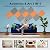 12 Pack Self-Adhesive Acoustic Panels [390 lbs/yd³ Ultra-High Density], 2nd Generation Sound Absorbing Panel, Professional Level Sound Panel, Polyester Soundproof Foam [Rectangle, Orange & MoonGrey]