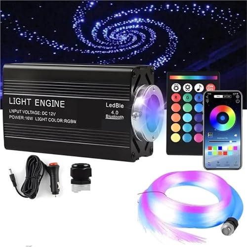 Kit de luces LED fibra óptica for techo coche para solucionar la falta de luz ambiental interior